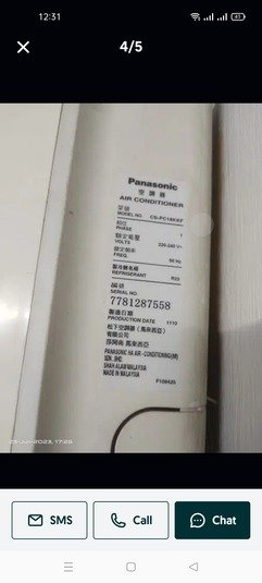 Panasonic 1.5 ton air conditioner (Non-inverter Ac)