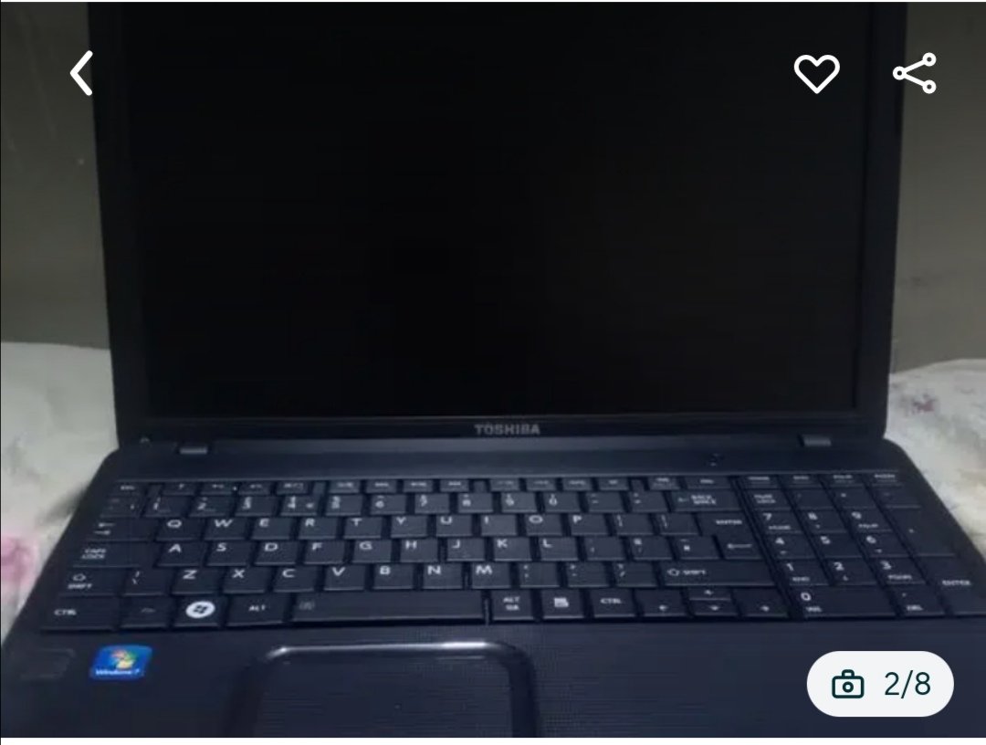 Toshiba laptop for sale Cor i5