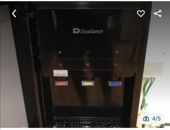Dawlance Noir Red Water Dispenser with Refrigerator (Within Warranty)