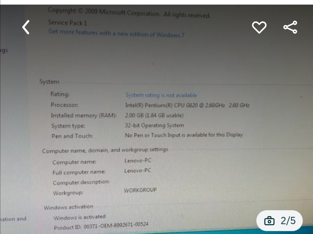 Lenovo Thinkcentre M71z All in One