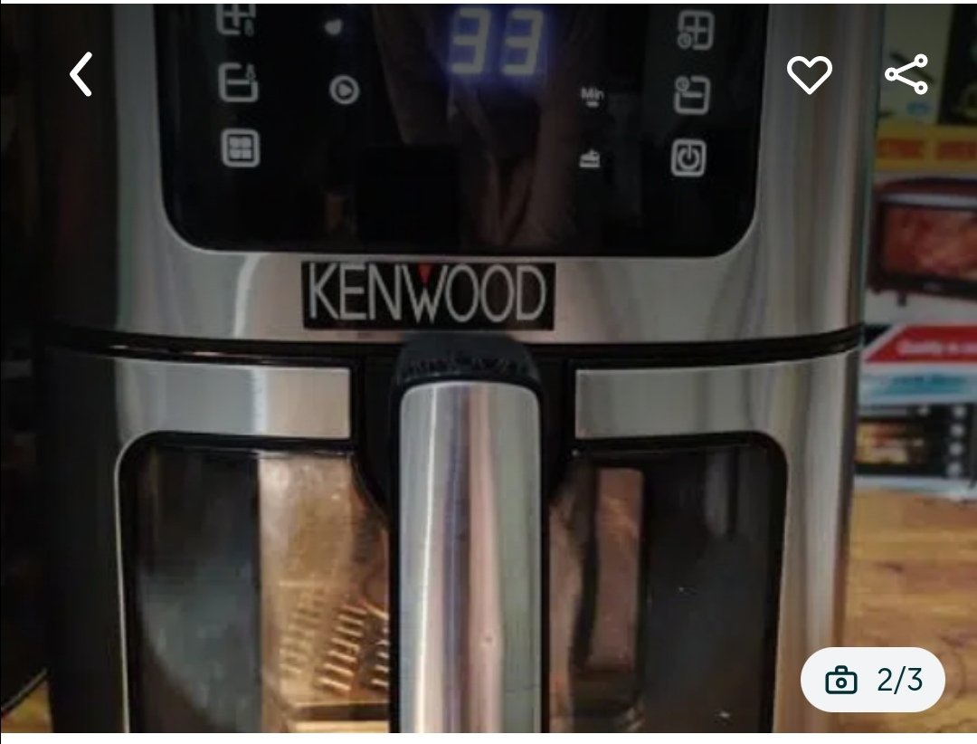 Kenwood 6.5L Large Size Digital Air Fryer Baking Oven Deep Fryer Mixer