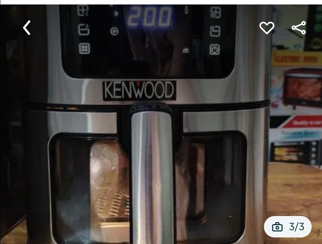 Kenwood 6.5L Large Size Digital Air Fryer Baking Oven Deep Fryer Mixer