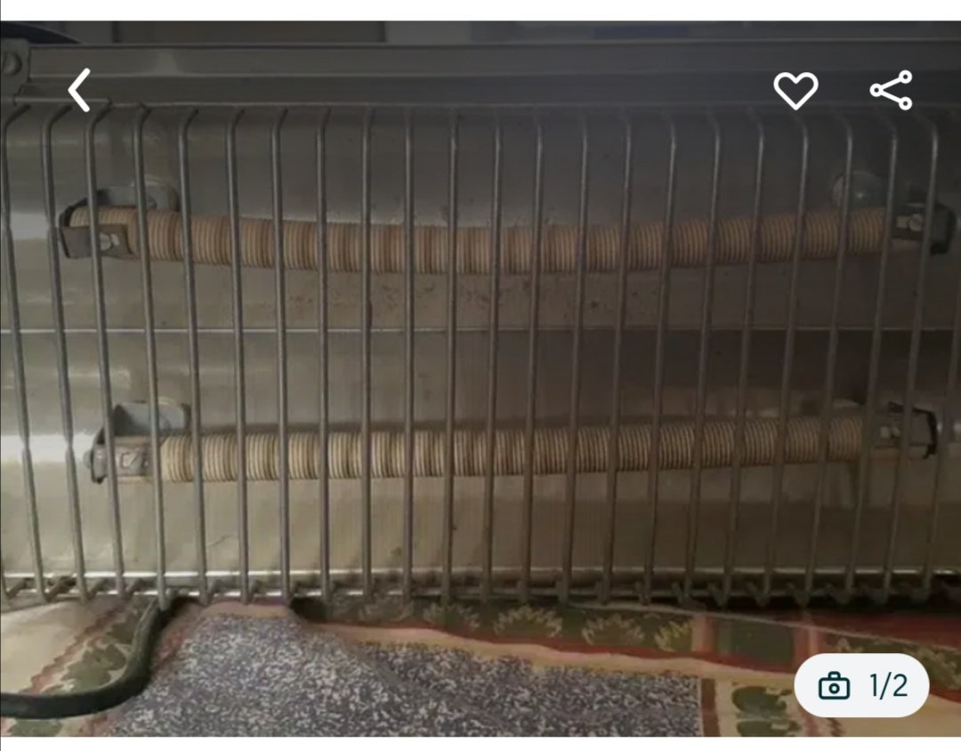 Electric Heater Double Rod Red Color