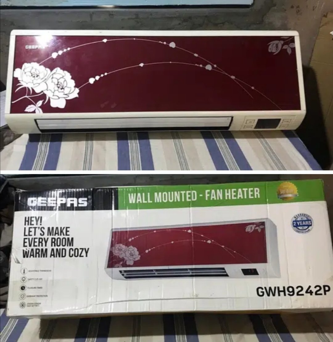 wall mounted fan heater