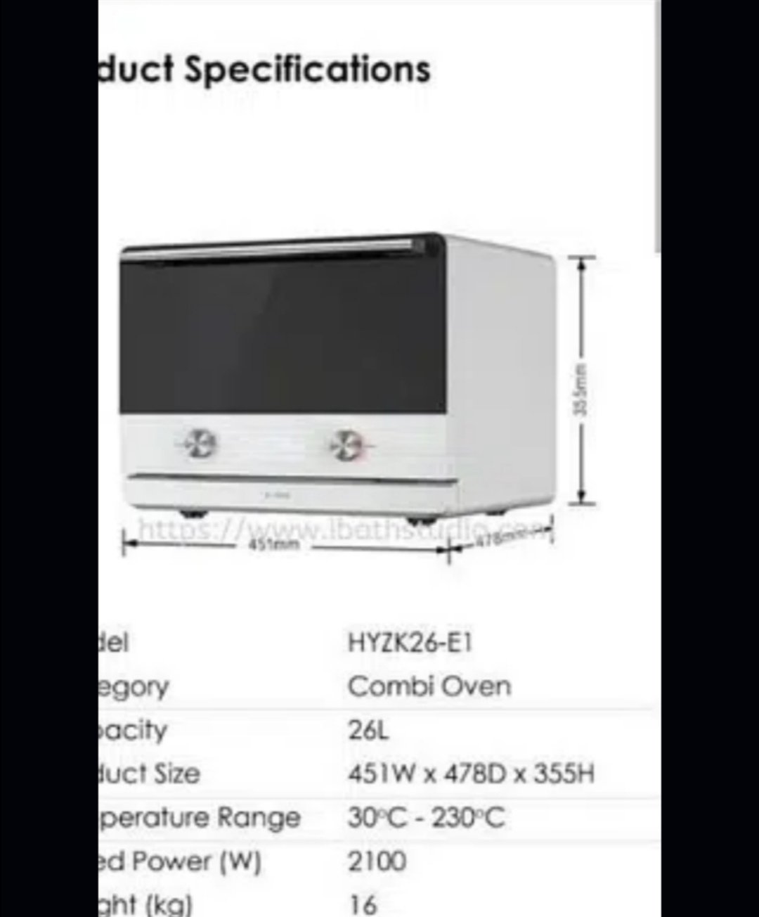 Fotile magic 4 in 1 combi Oven