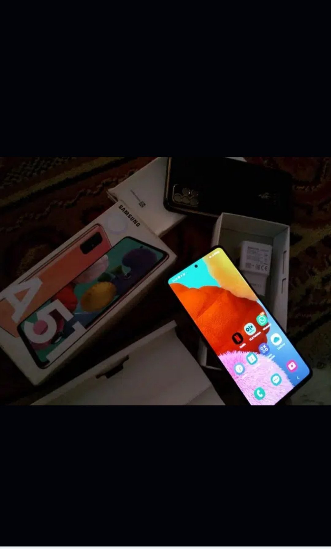 Samsung A51 finger display lock ,6GB 128GB genuine mobile with ful box