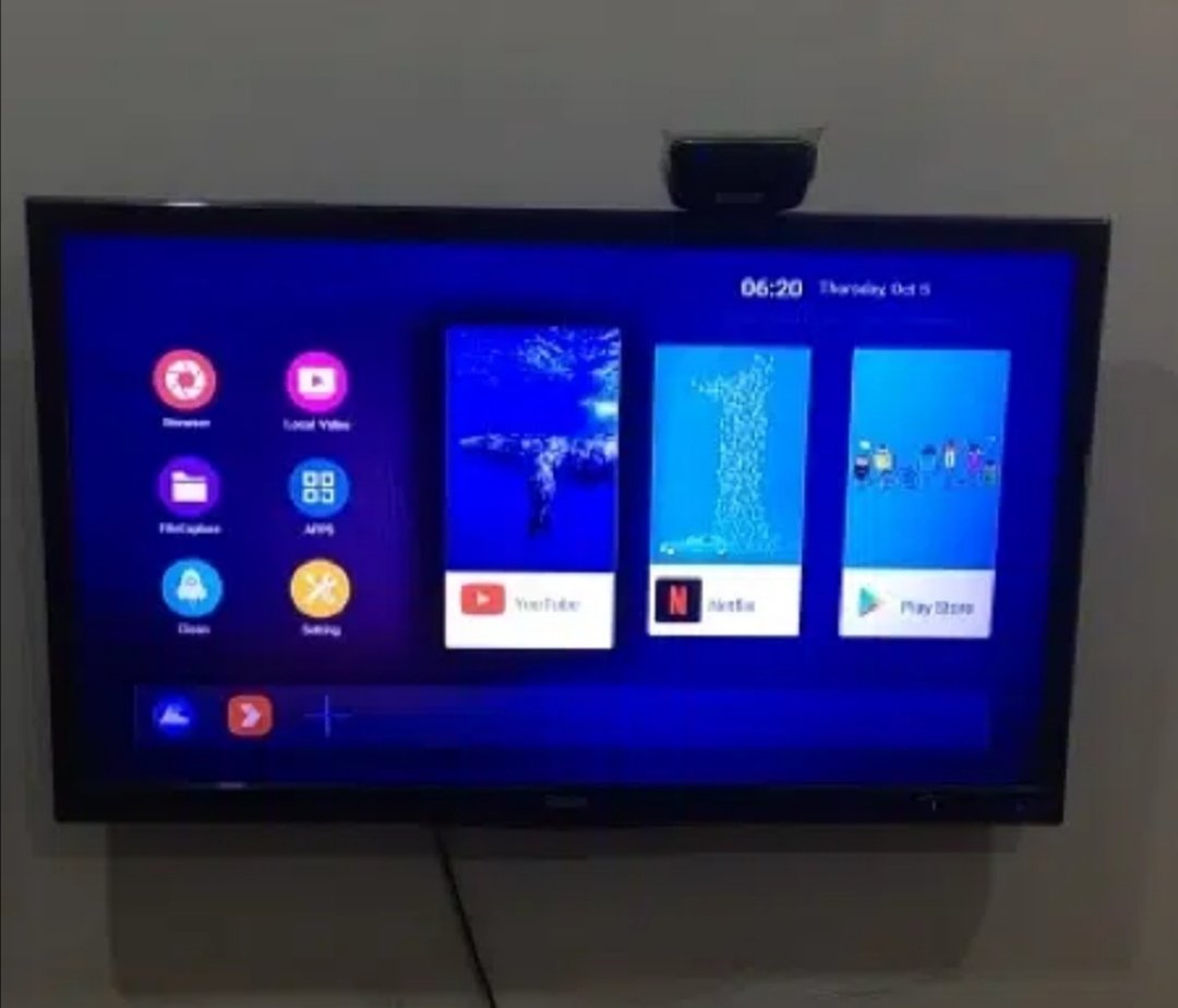 Haier Lcd Tv 32inch With Android Tv Box Almost New