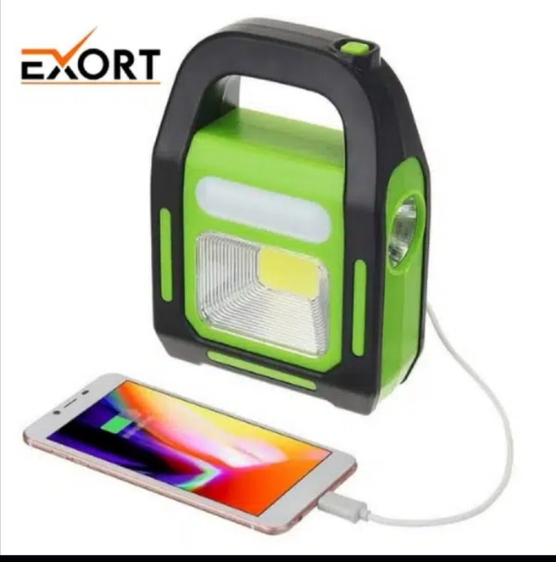 Emergency light with solar charging