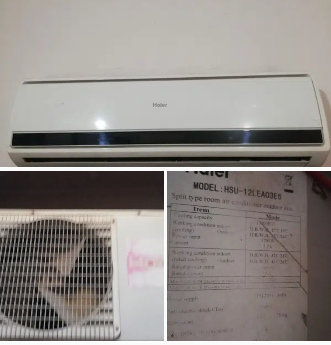 haier ac split 1 ton