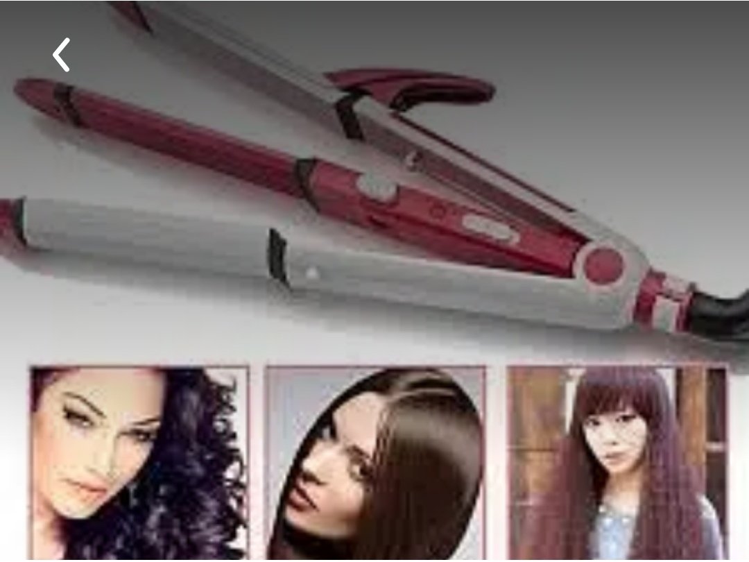 3 in1 Hair Straightner Curler And Hair Crimper km1291