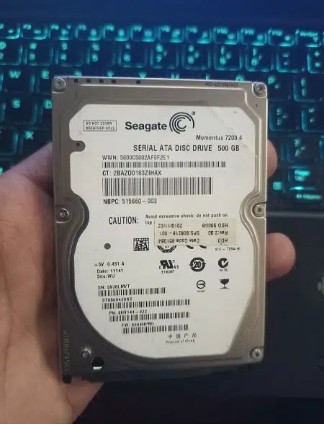 500gb laptop hard disk