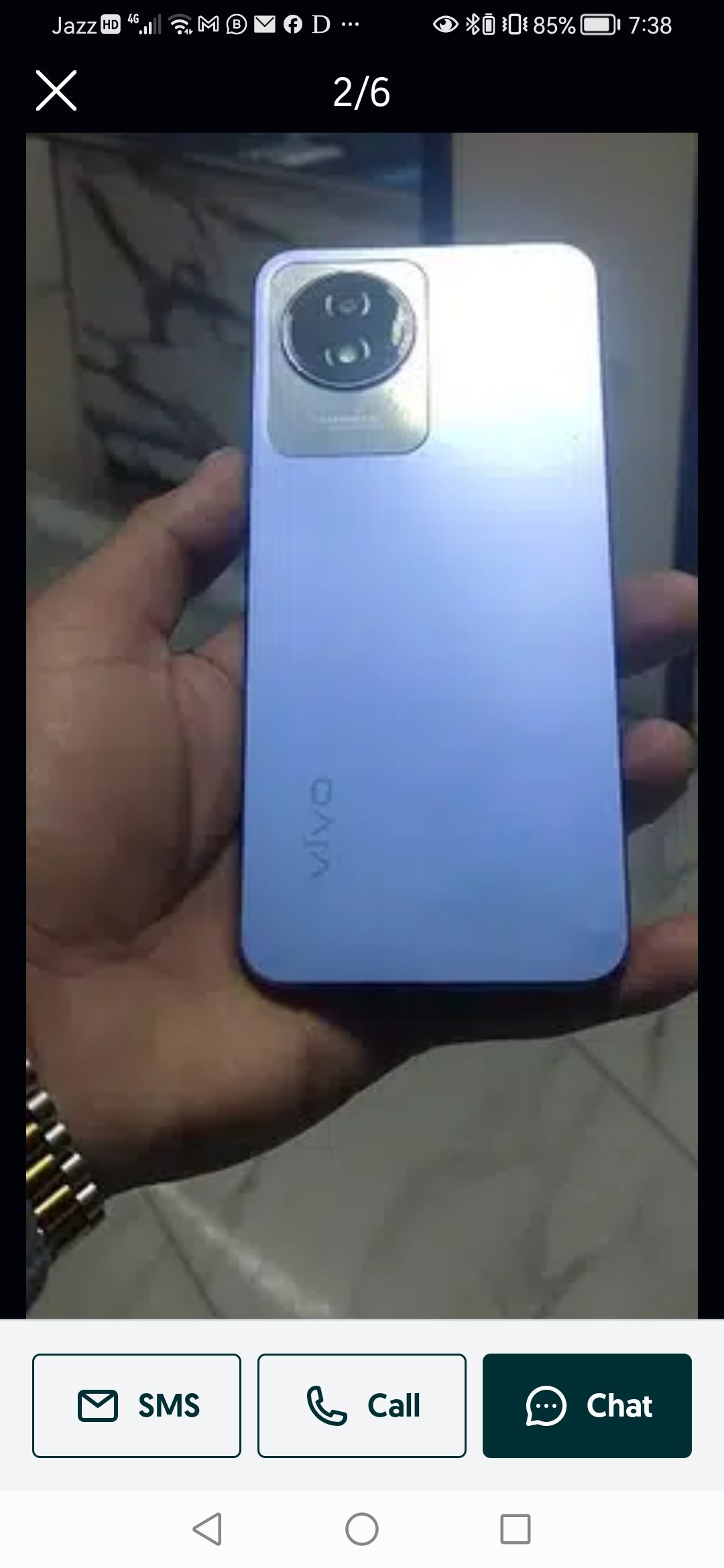 vivo y02t 4/64 Pannell change achaw wala 9 month warranty pending