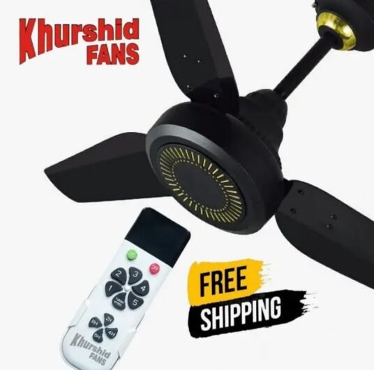 Khurshid AC/DC Hybrid Fan 56″ 99.99% Copper winding