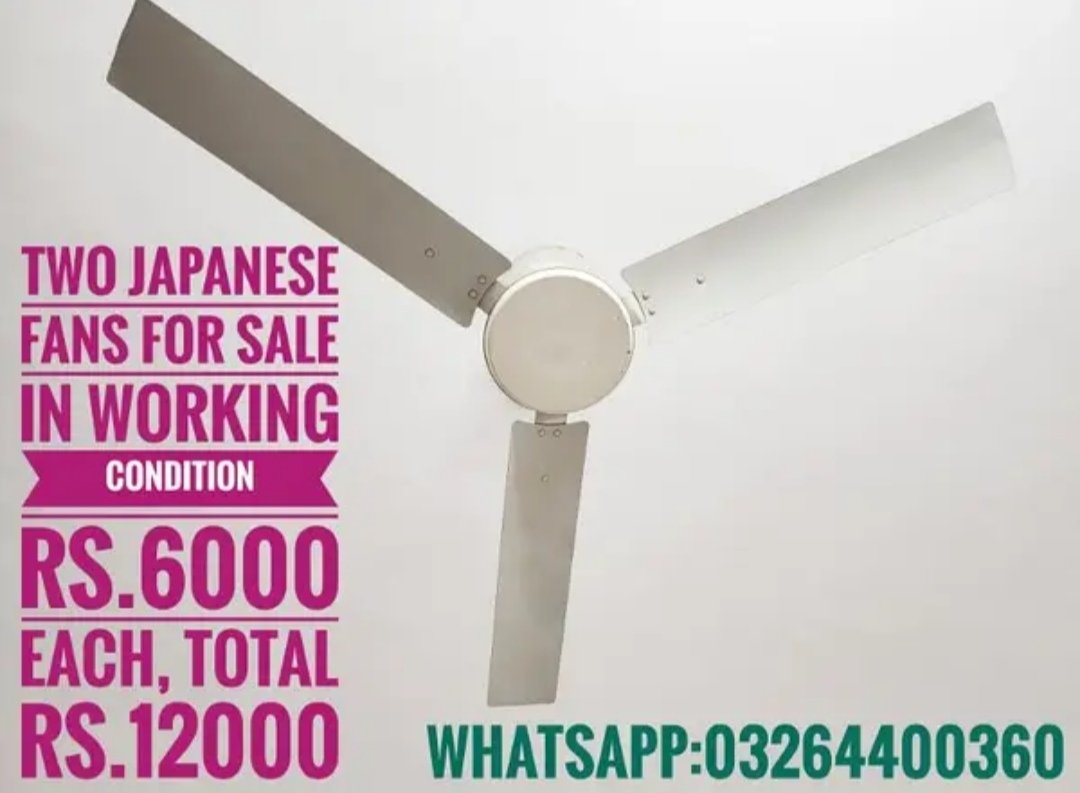 Japanese fans in working condition