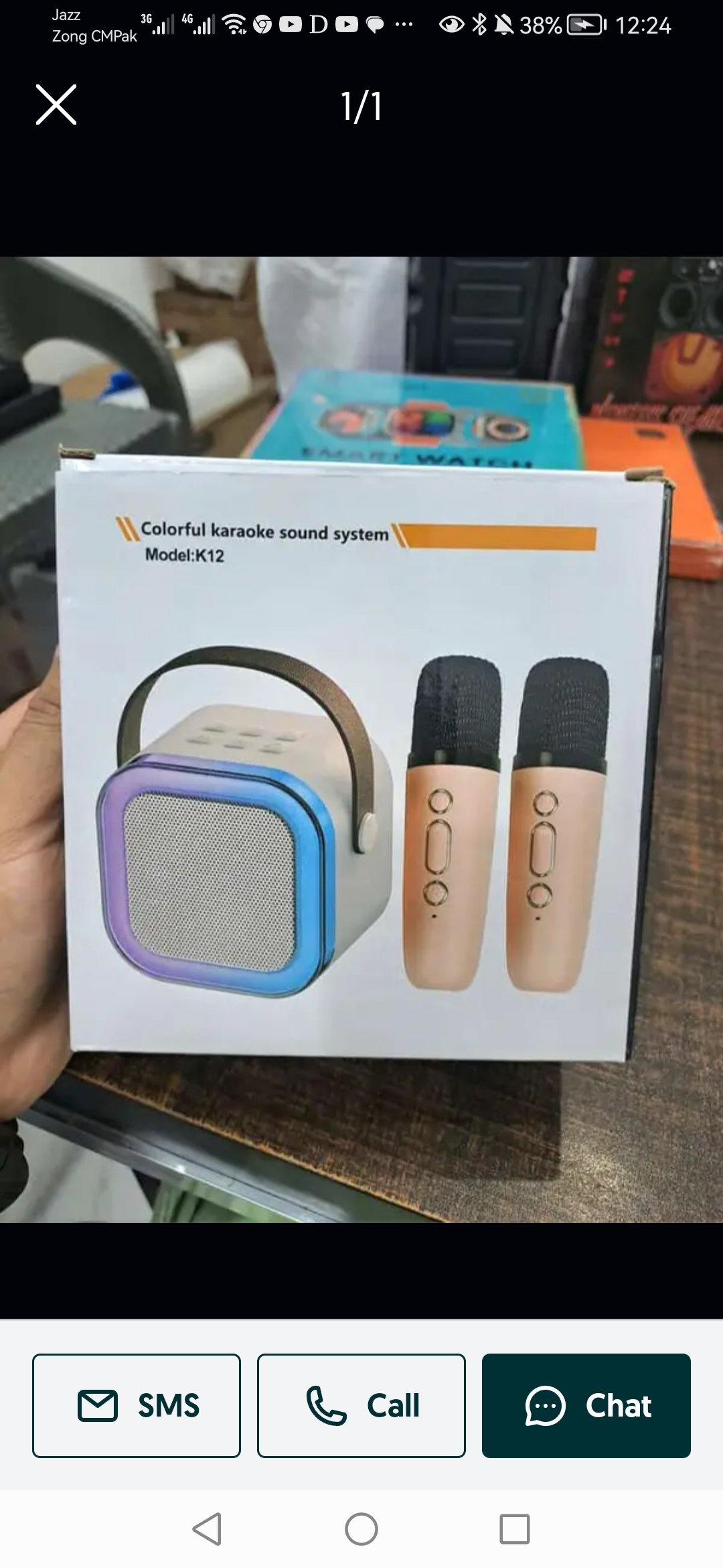 K 12 Colorful karaoke Sound System Speaker With Mic