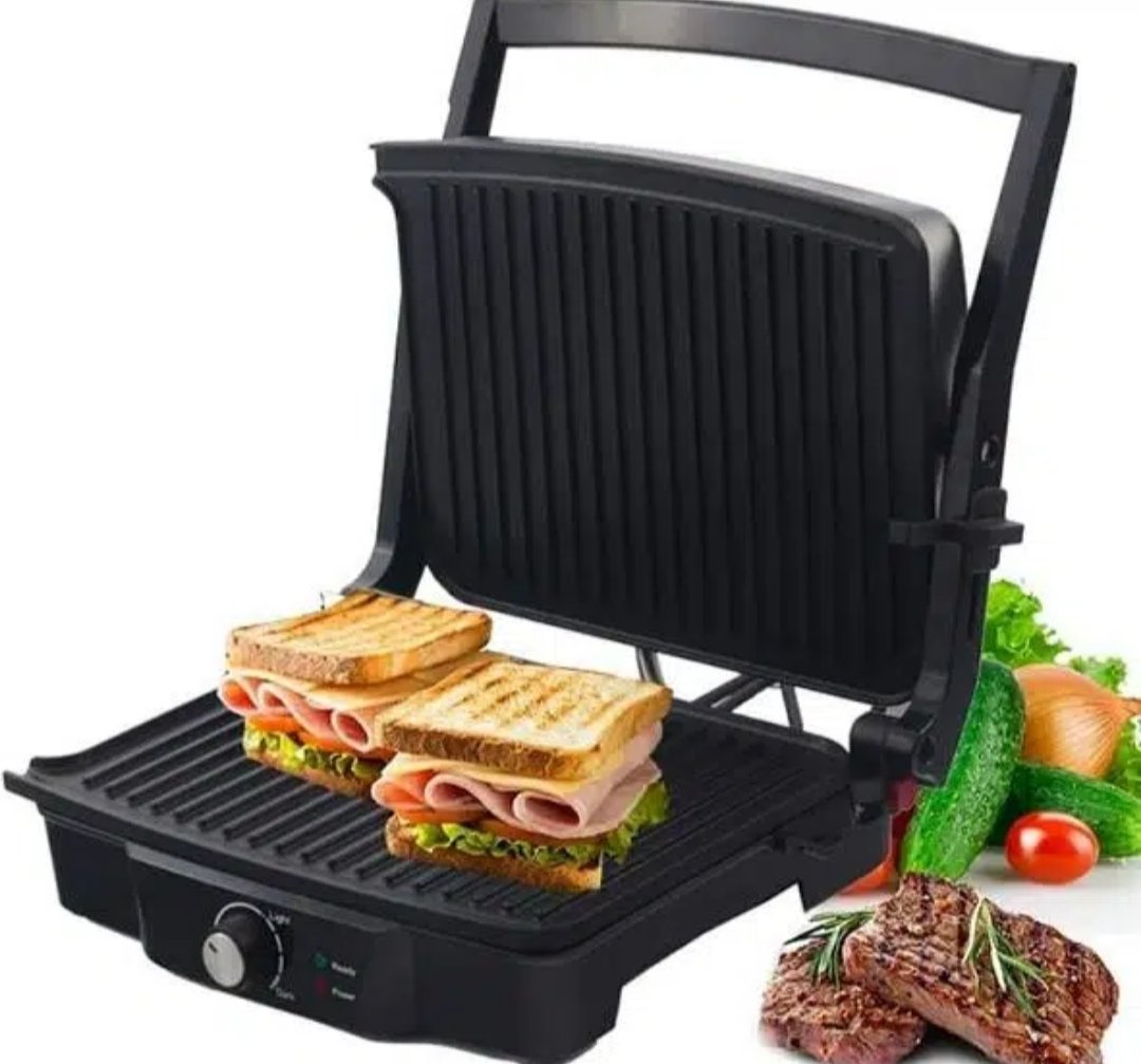 Electric Panini Press Grill Sandwich Maker Coated Plates Panini Maker