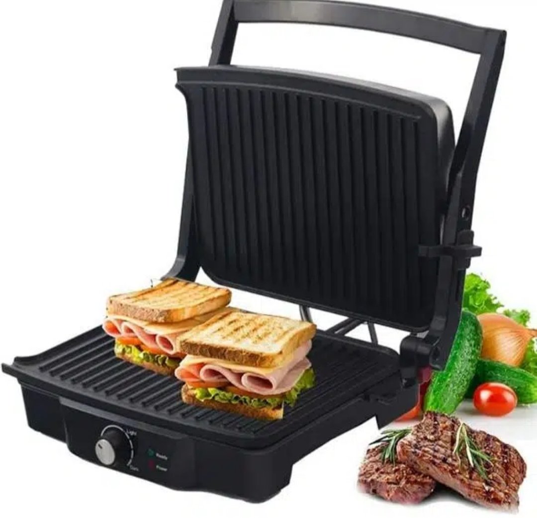 Electric Panini Press Grill Sandwich Maker Coated Plates Panini Maker