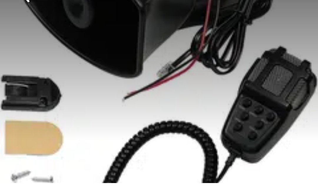 Car Siren Horn 7 Tone Sound Siren Police Mic PA Speaker Car System Eme