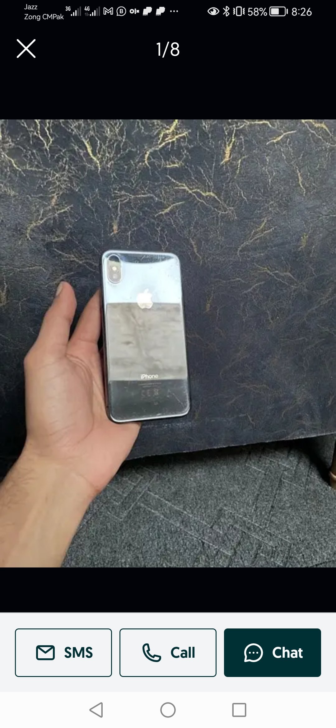 iphone x PTA approved 64gb