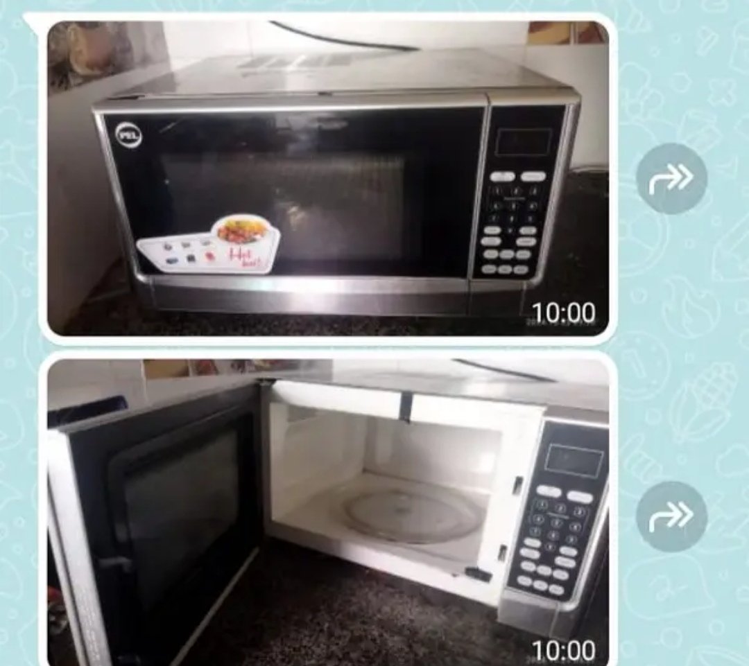 pel microwave silver body