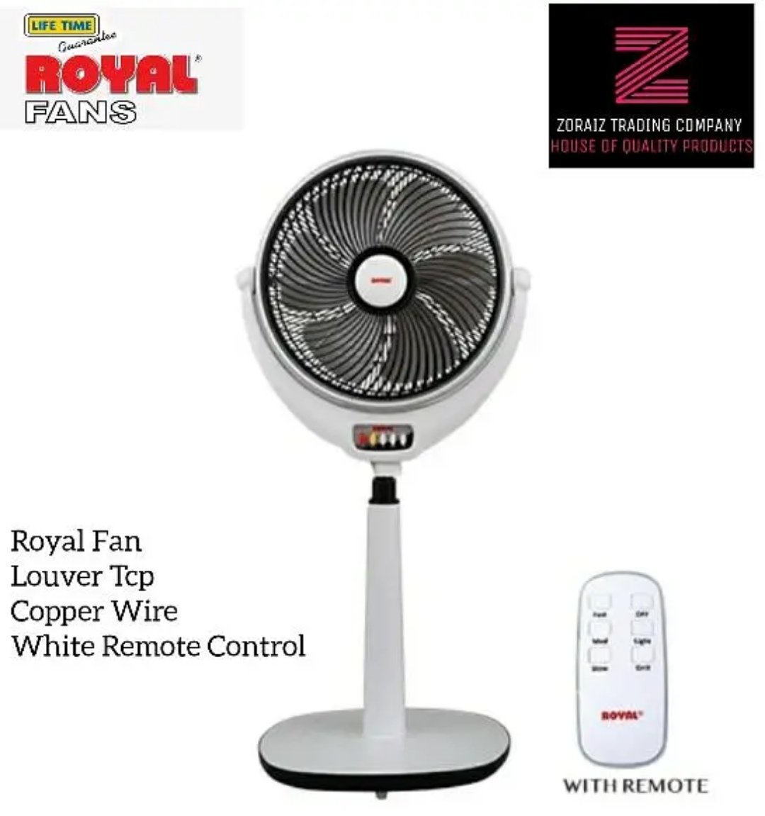 Royal Fan Louver Pedestal Remote Control Pure Copper