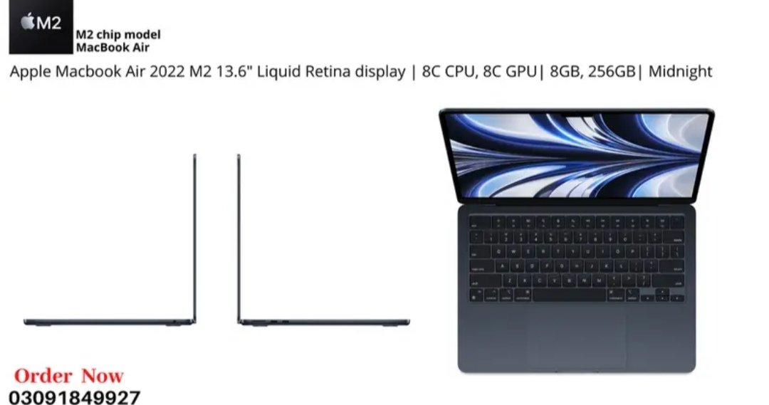 Apple MacBook Air M2 2022 | 13.6 inch | 8GB 256GB | Box Packed