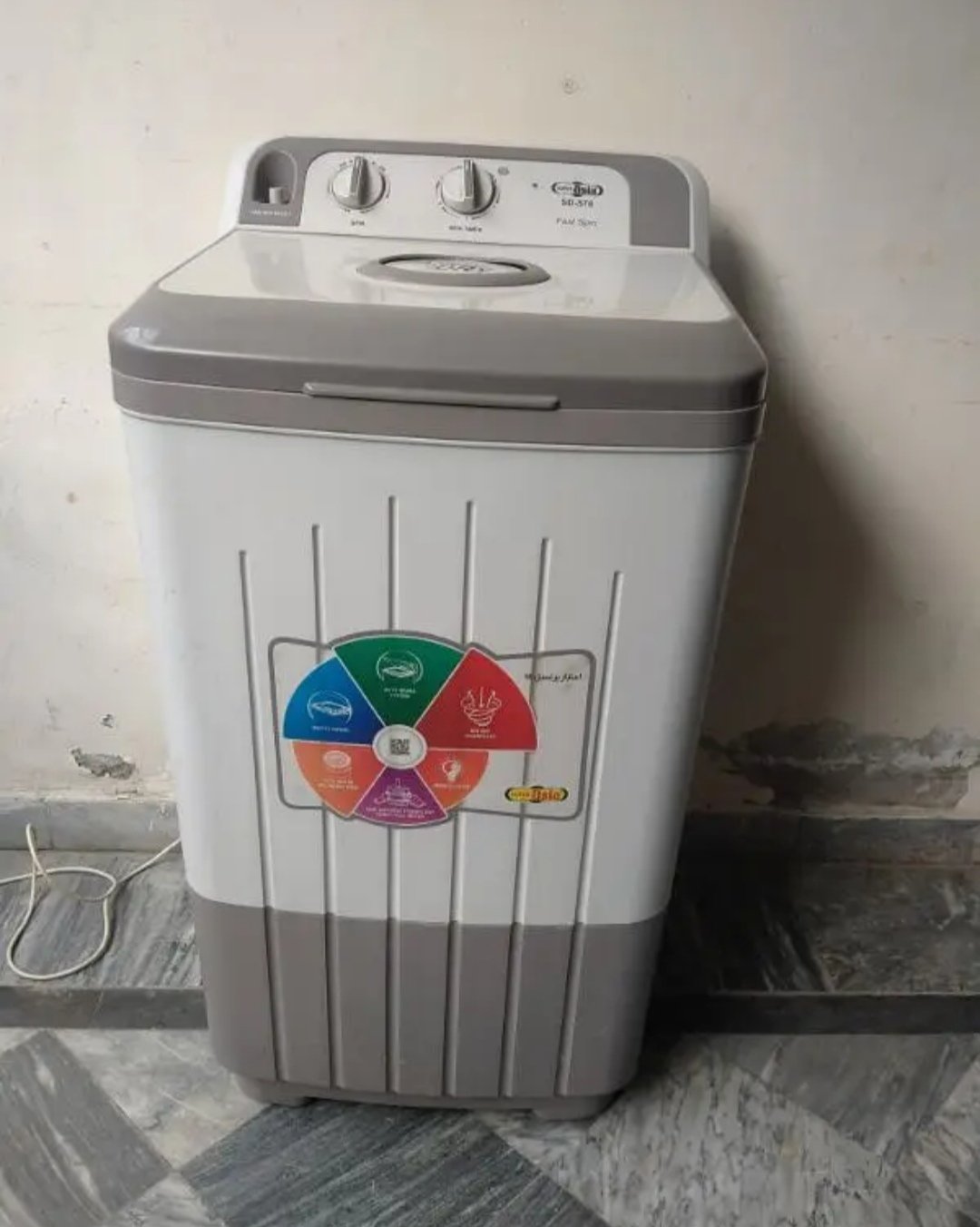 box pack new washing machine and super Asia dryer for sale.