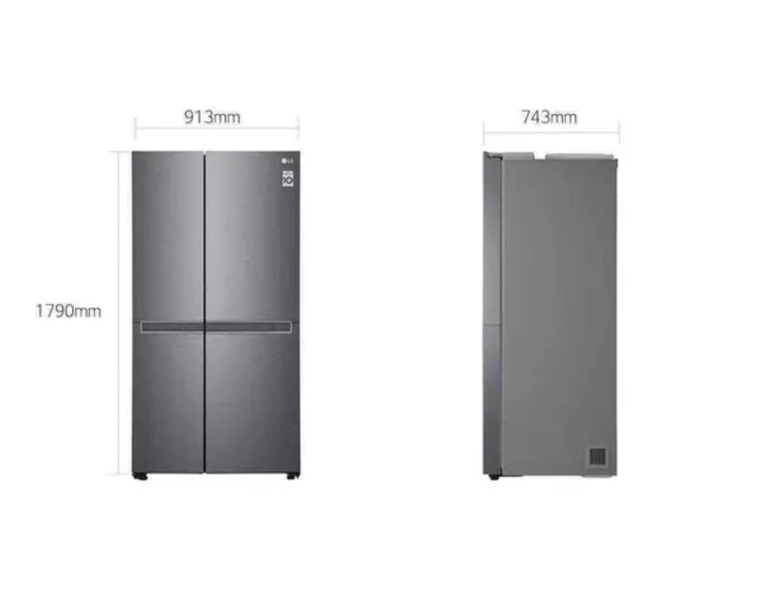 LG GR-B267JQYL Side By Side Refrigerator Refrigerator